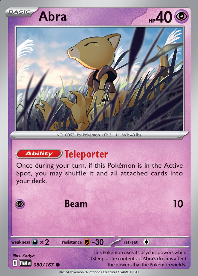 Carte Pokémon: Abra [Abra]