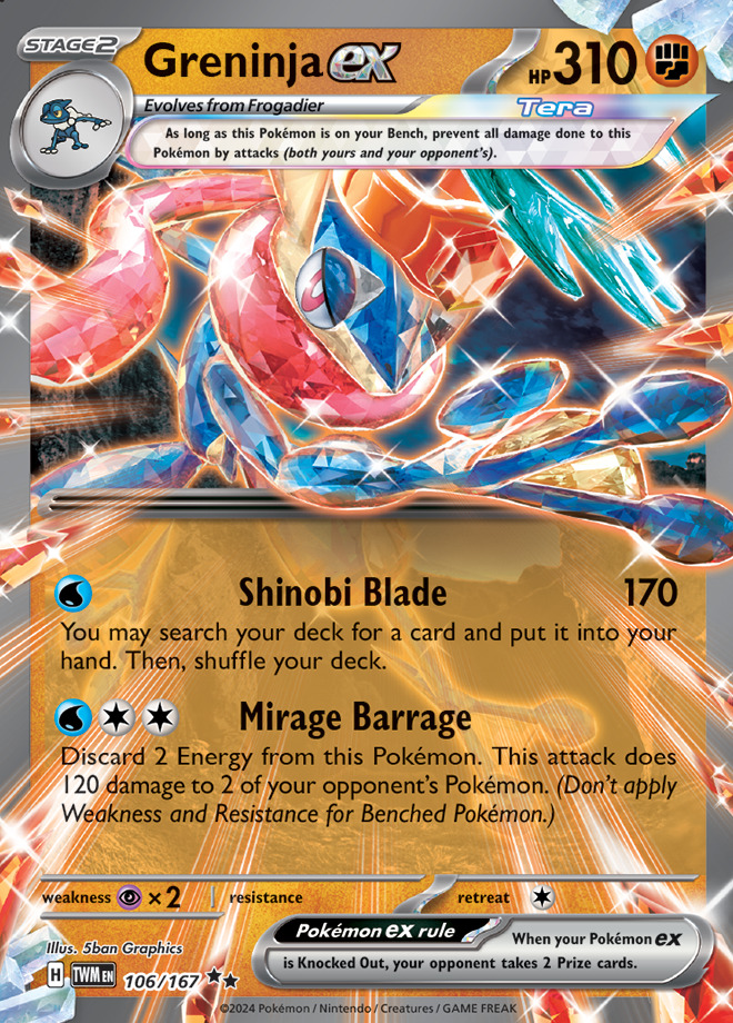 Carte Pokémon: Greninja ex [Amphinobi ex]