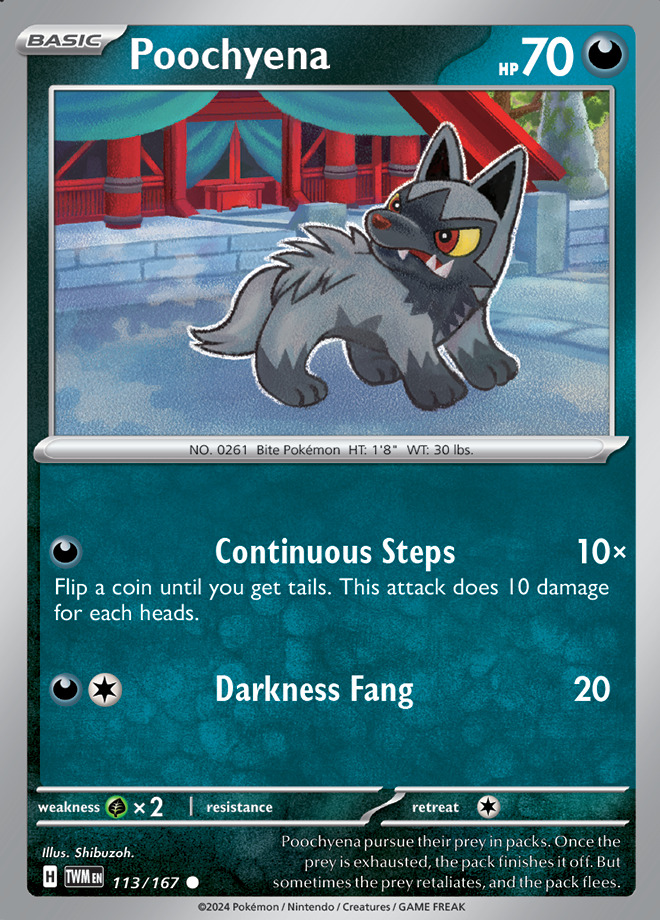 Carte Pokémon: Poochyena [Medhyèna]