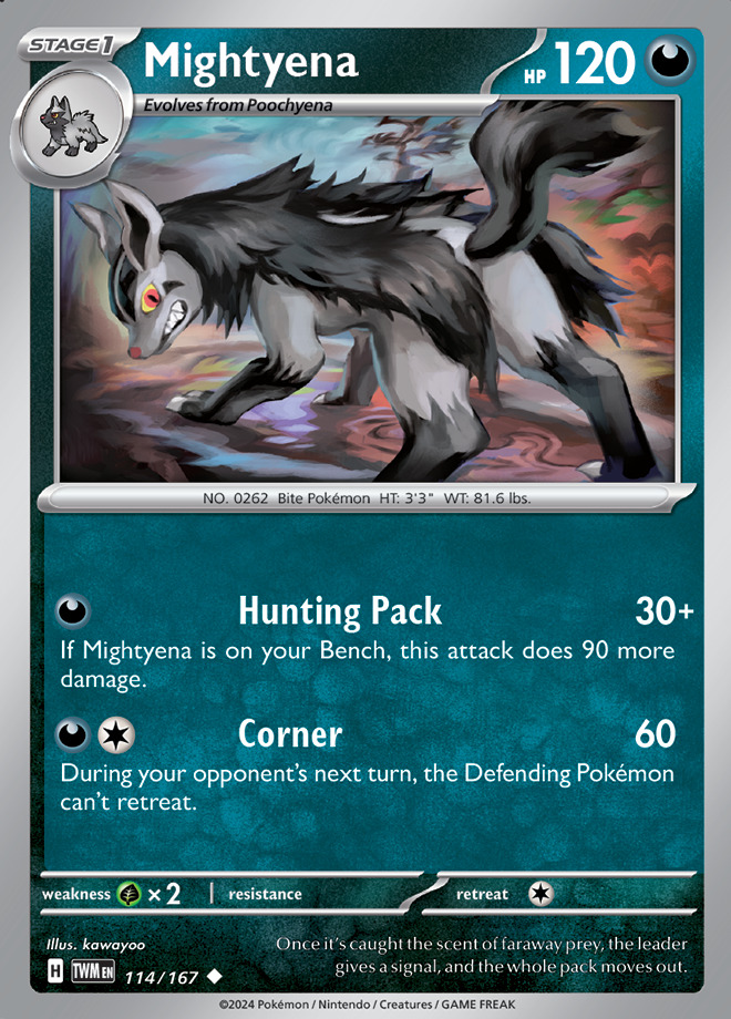 Carte Pokémon: Mightyena [Grahyèna]