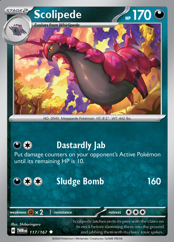 Carte Pokémon: Scolipede [Brutapode]