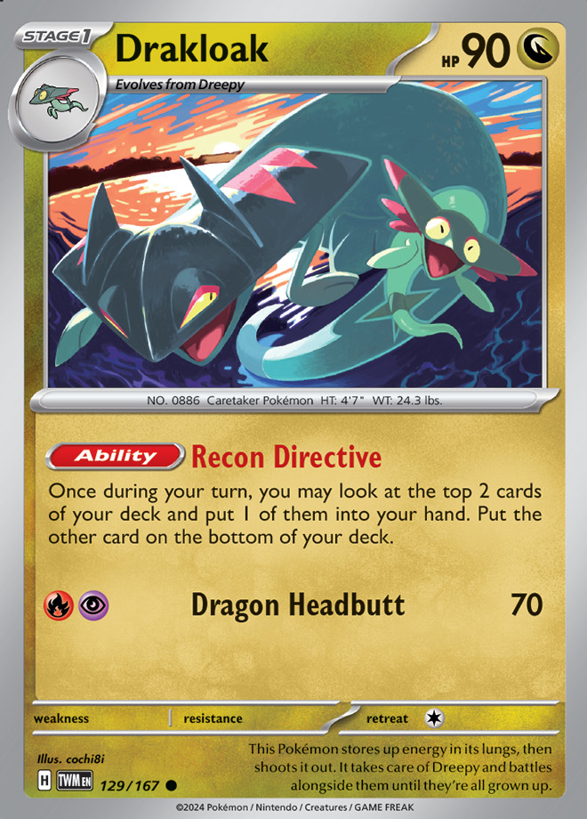 Carte Pokémon: Drakloak [Dispareptil]