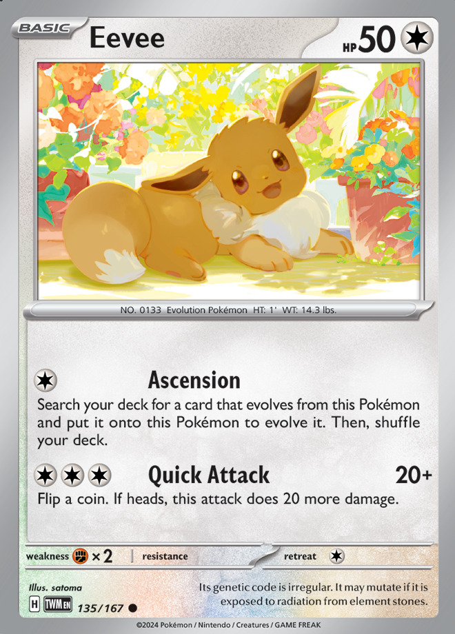 Carte Pokémon: Eevee [Évoli]