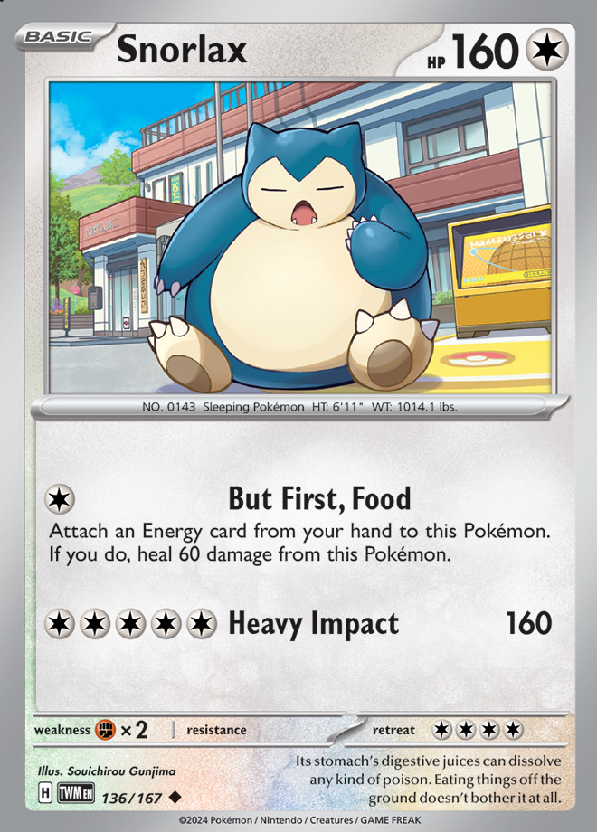 Carte Pokémon: Snorlax [Ronflex]