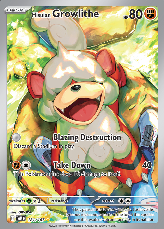 Carte Pokémon: Hisuian Growlithe [Caninos de Hisui]