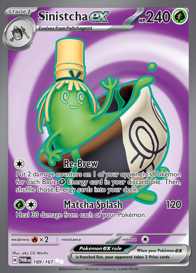 Carte Pokémon: Sinistcha ex [Théffroyable ex]