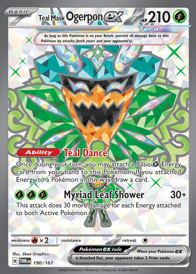 Carte Pokémon: Teal Mask Ogerpon ex [Ogerpon Masque Turquoise ex]