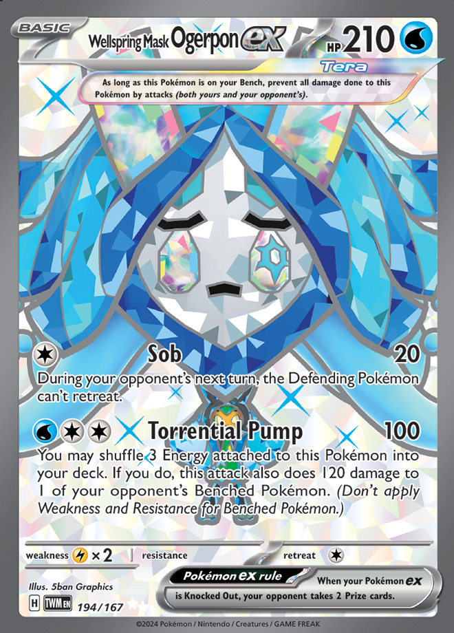 Carte Pokémon: Wellspring Mask Ogerpon ex [Ogerpon Masque du Puits ex]