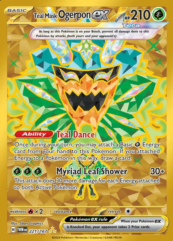 Carte Pokémon: Teal Mask Ogerpon ex [Ogerpon Masque Turquoise ex]