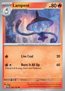 Carte Pokémon: Lampent