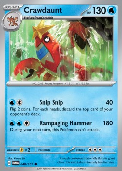 Carte Pokémon: Crawdaunt