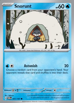 Carte Pokémon: Snorunt