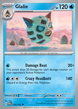 Carte Pokémon: Glalie