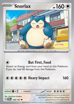 Carte Pokémon: Snorlax