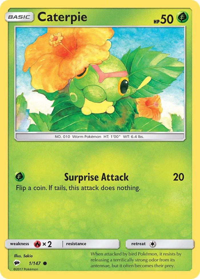 Carte Pokémon: Caterpie [Chenipan]