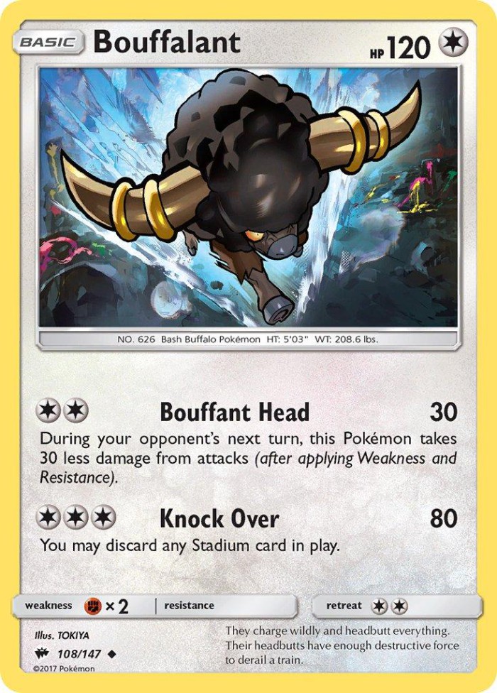 Carte Pokémon: Bouffalant [Frison]