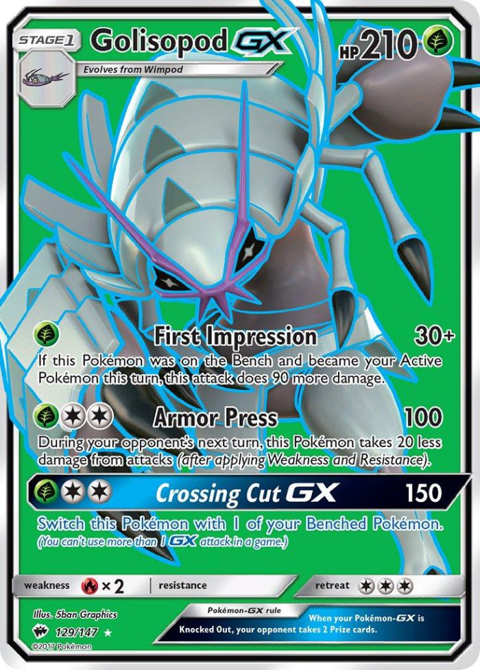 Carte Pokémon: Golisopod GX [Sarmuraï GX]