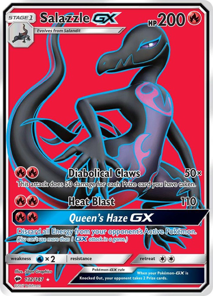 Carte Pokémon: Salazzle GX [Malamandre GX]