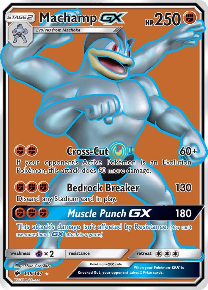 Carte Pokémon: Machamp GX [Mackogneur GX]