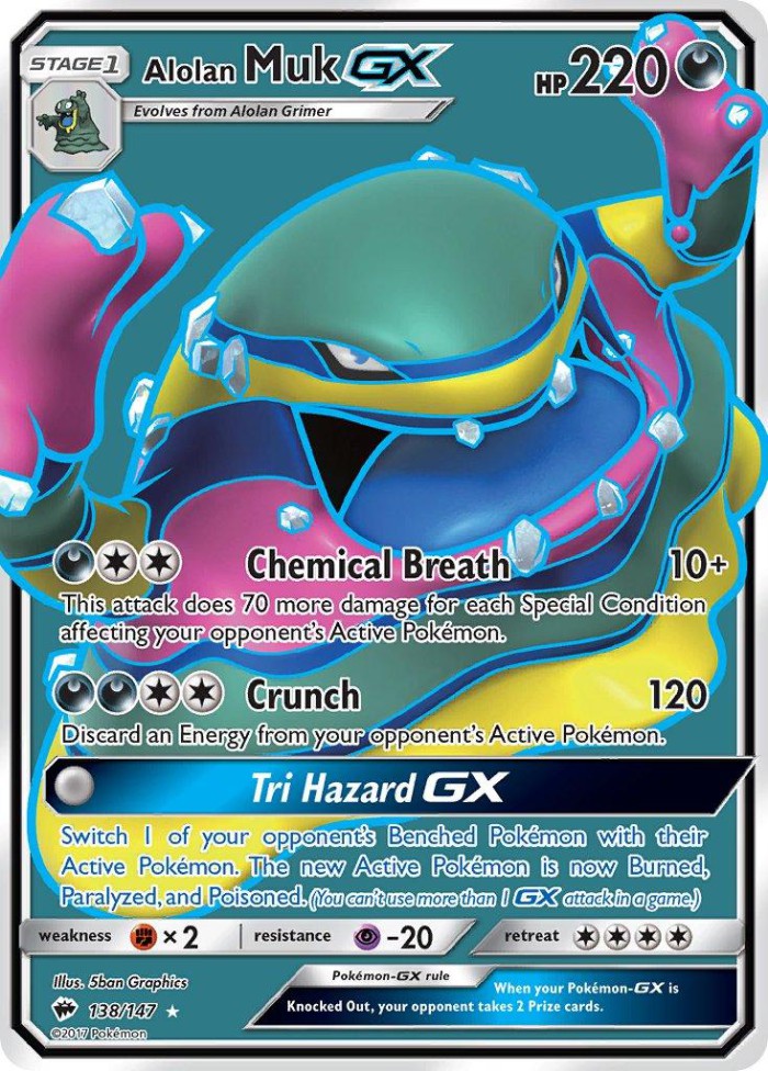 Carte Pokémon: Alolan Muk GX [Grotadmorv d'Alola GX]