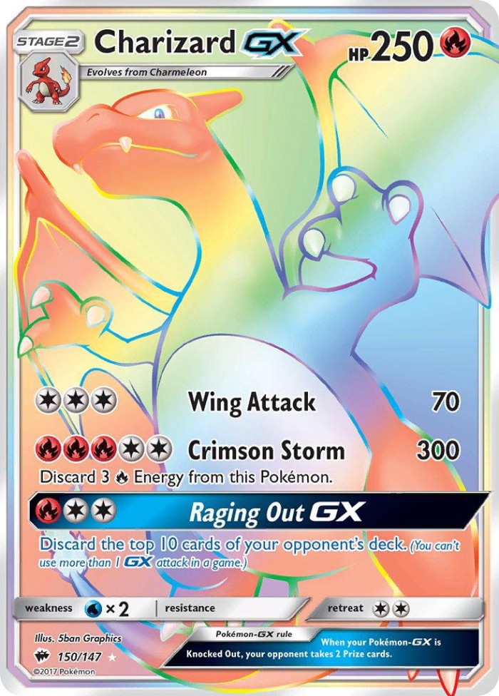 Carte Pokémon: Charizard GX [Dracaufeu GX]