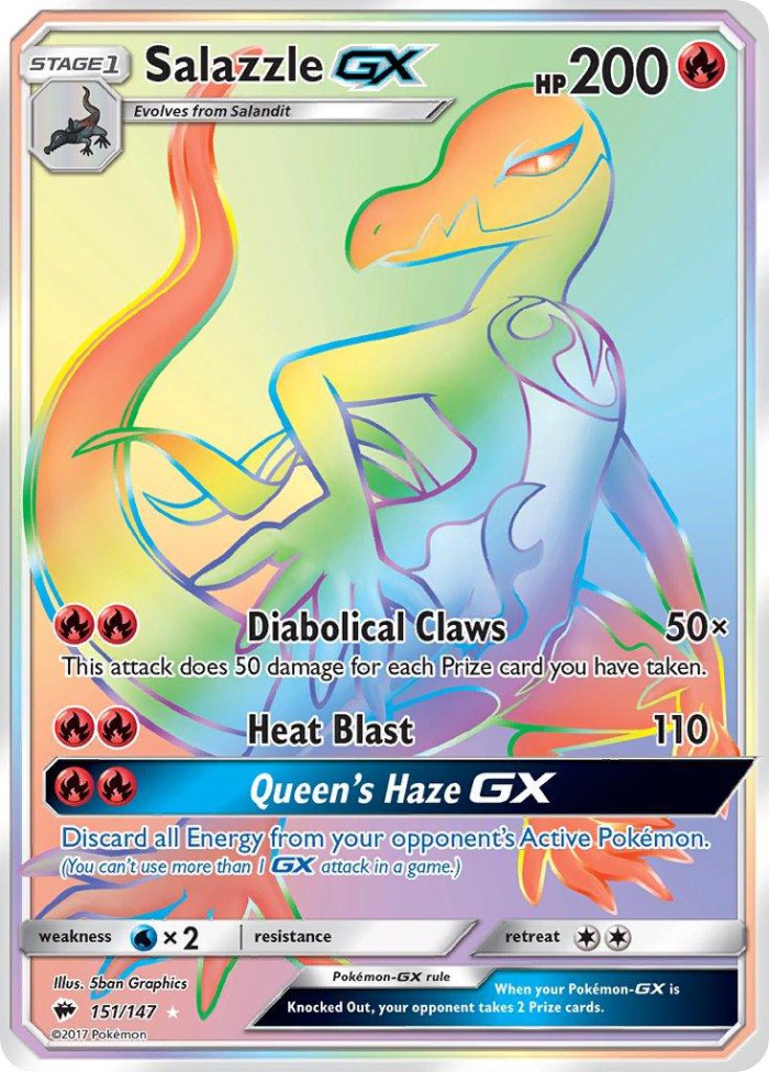 Carte Pokémon: Salazzle GX [Malamandre GX]