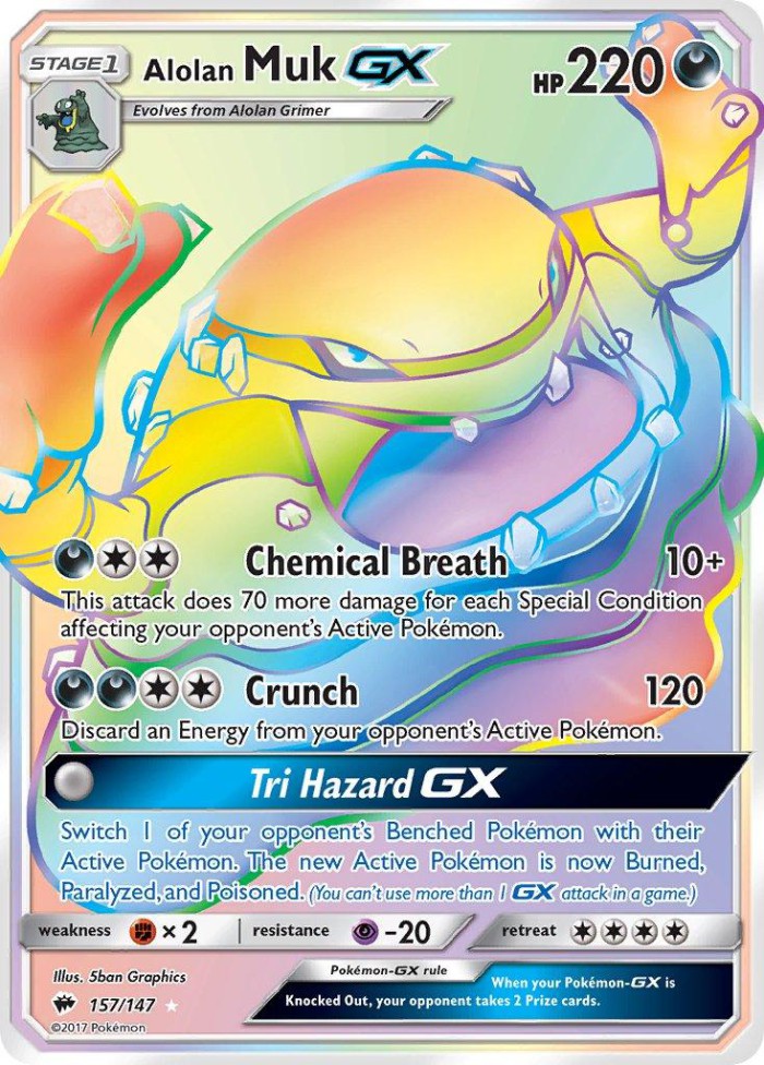 Carte Pokémon: Alolan Muk GX [Grotadmorv d'Alola GX]