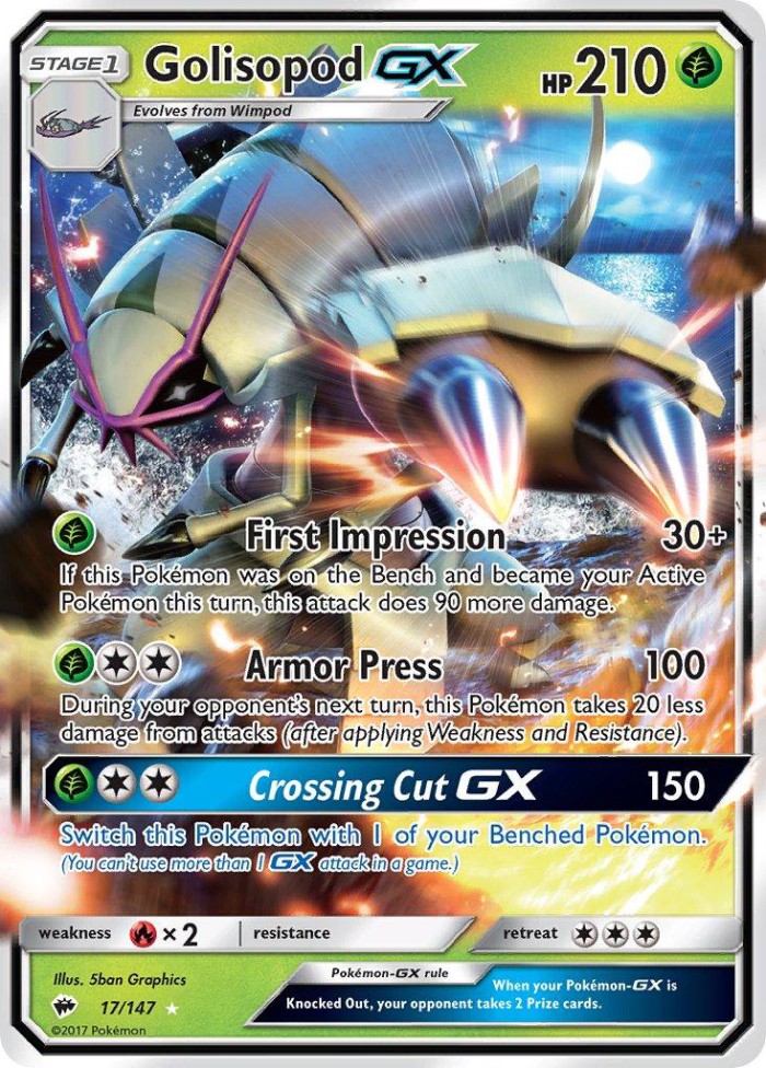 Carte Pokémon: Golisopod GX [Sarmuraï GX]