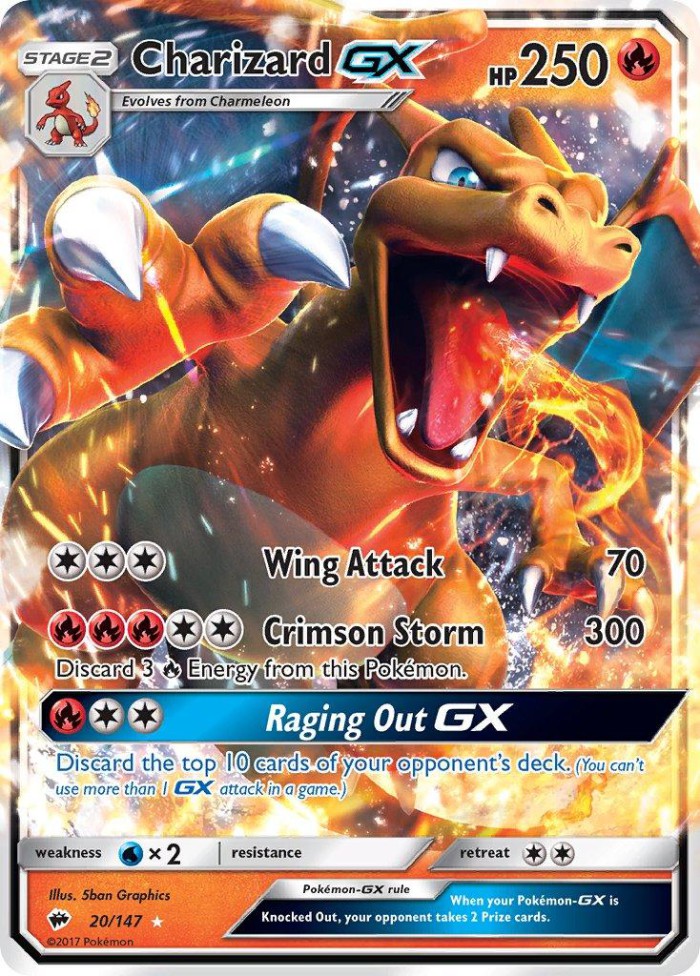 Carte Pokémon: Charizard GX [Dracaufeu GX]