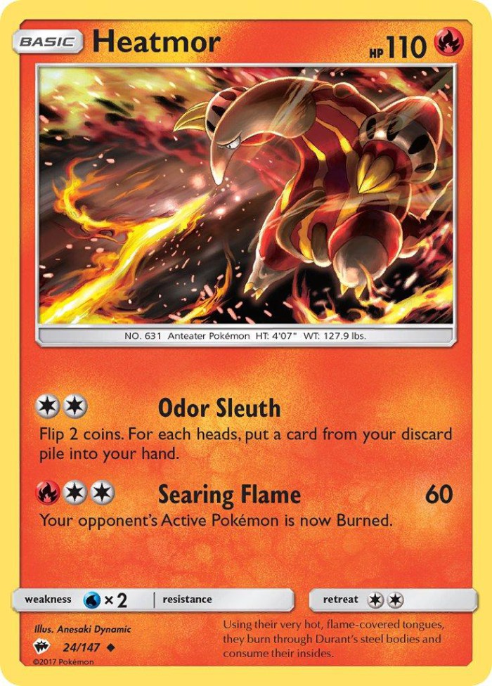 Carte Pokémon: Heatmor [Aflamanoir]