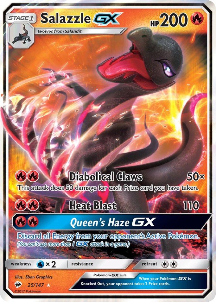 Carte Pokémon: Salazzle GX [Malamandre GX]