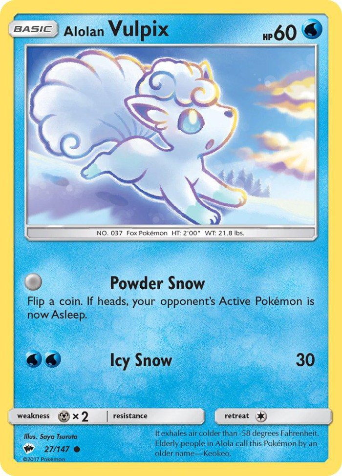 Carte Pokémon: Alolan Vulpix [Goupix d'Alola]