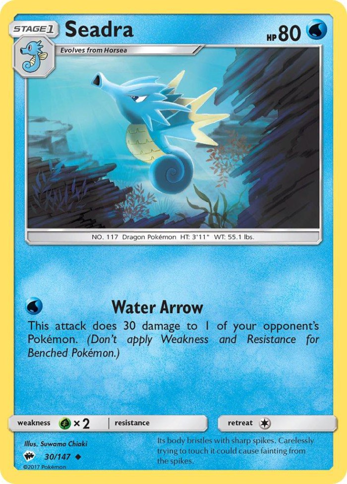 Carte Pokémon: Seadra [Hypocéan]