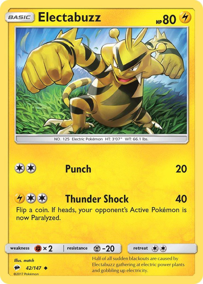 Carte Pokémon: Electabuzz [Élektek]