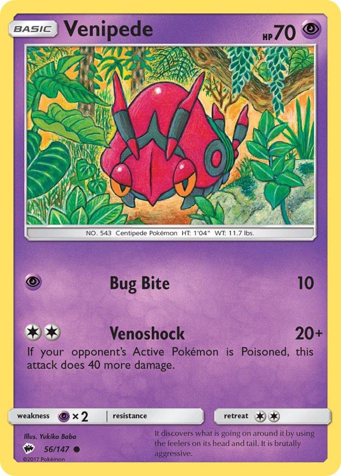 Carte Pokémon: Venipede [Venipatte]