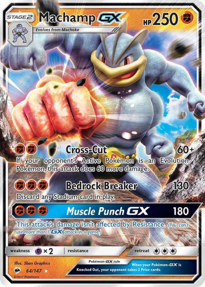 Carte Pokémon: Machamp GX [Mackogneur GX]