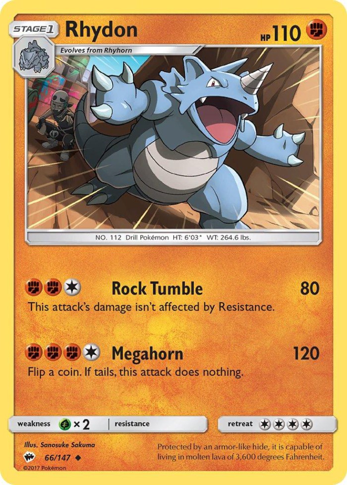 Carte Pokémon: Rhydon [Rhinoféros]