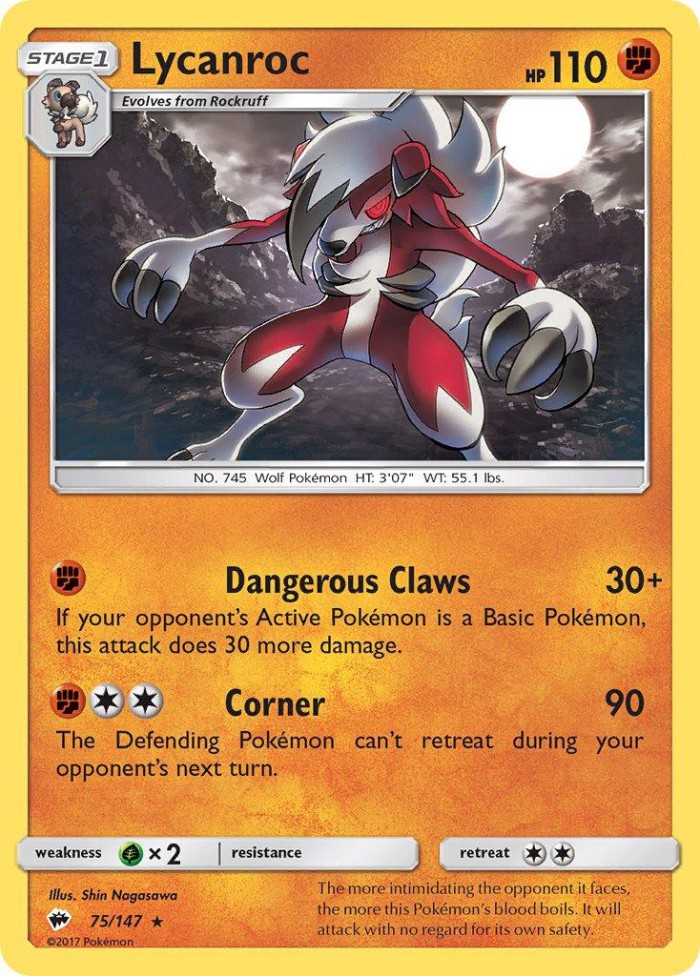 Carte Pokémon: Lycanroc [Lougaroc]