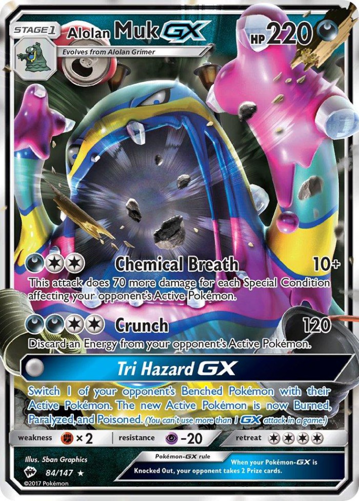 Carte Pokémon: Alolan Muk GX [Grotadmorv d'Alola GX]