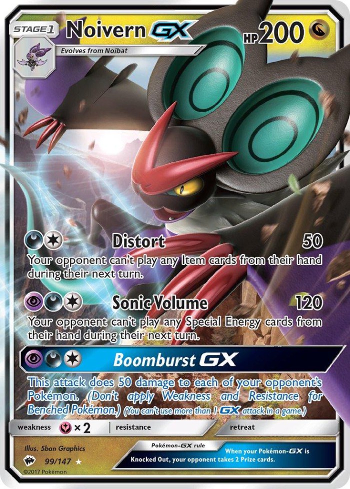 Carte Pokémon: Noivern GX [Bruyverne GX]