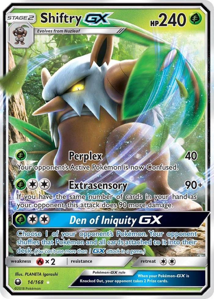 Carte Pokémon: Shiftry GX [Tengalice GX]