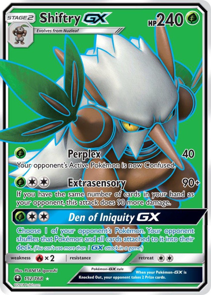 Carte Pokémon: Shiftry GX [Tengalice GX]