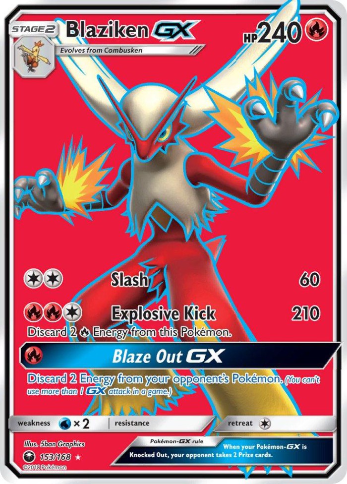 Carte Pokémon: Blaziken GX [Braségali GX]