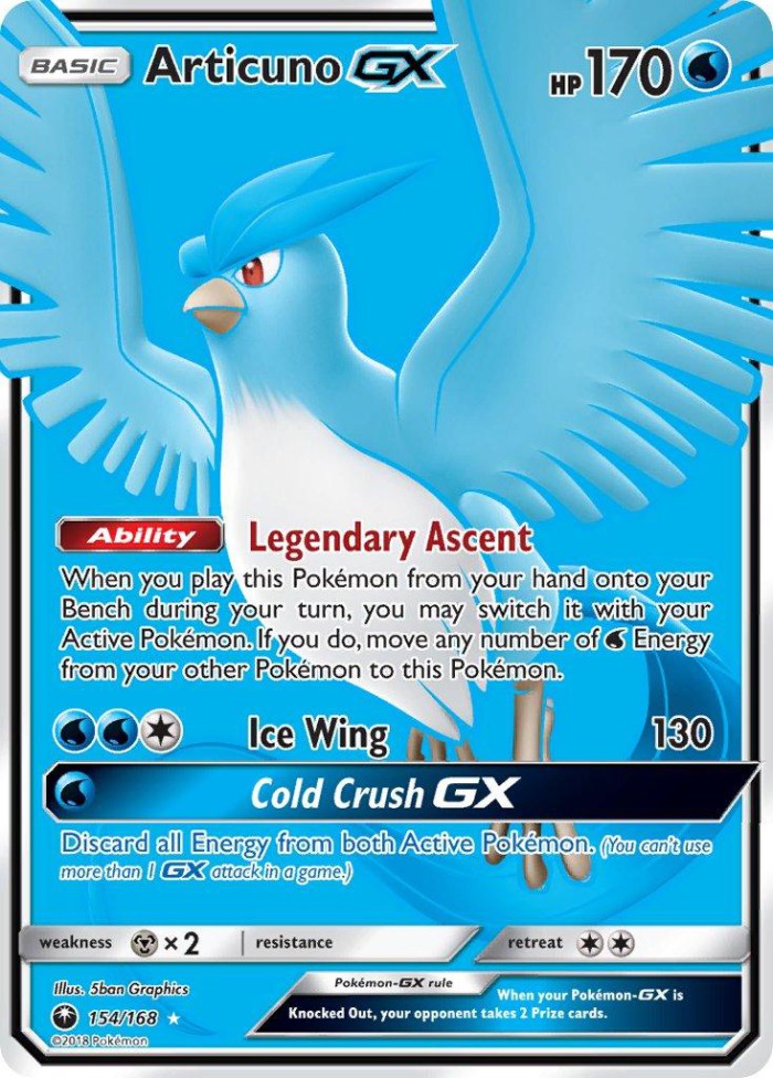 Carte Pokémon: Articuno GX [Artikodin GX]