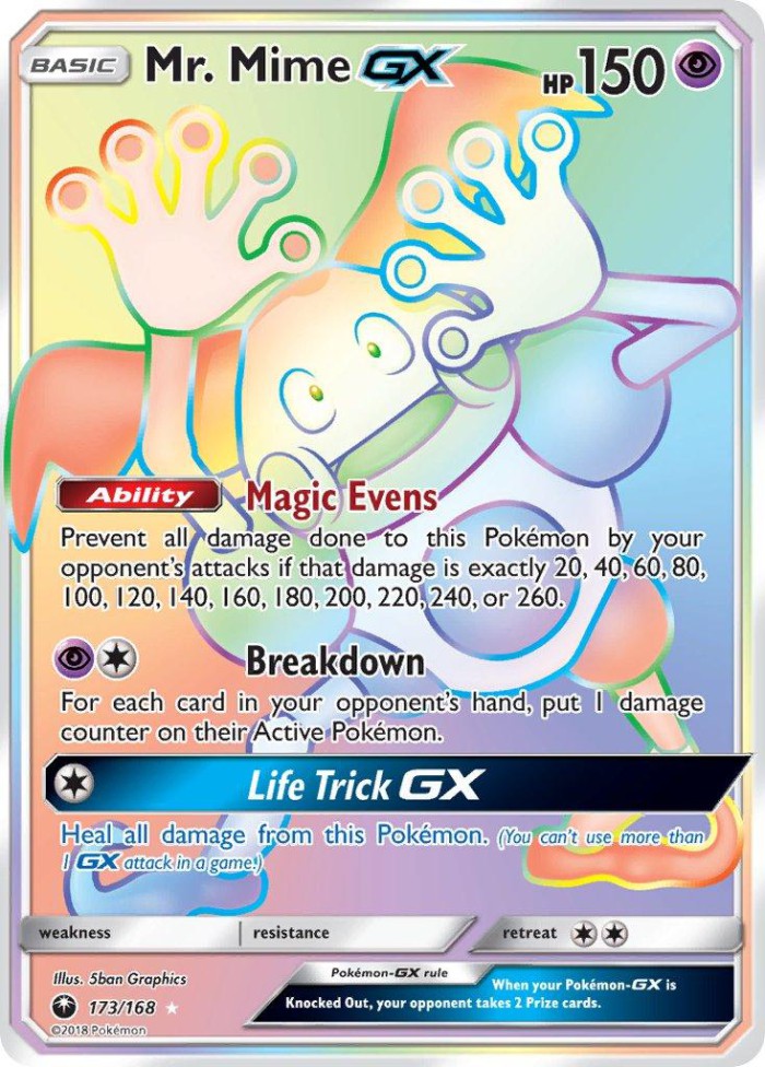 Carte Pokémon: Mr. Mime GX [M. Mime GX]