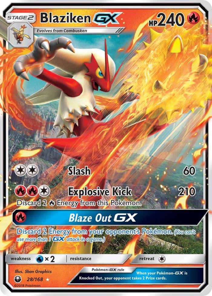 Carte Pokémon: Blaziken GX [Braségali GX]