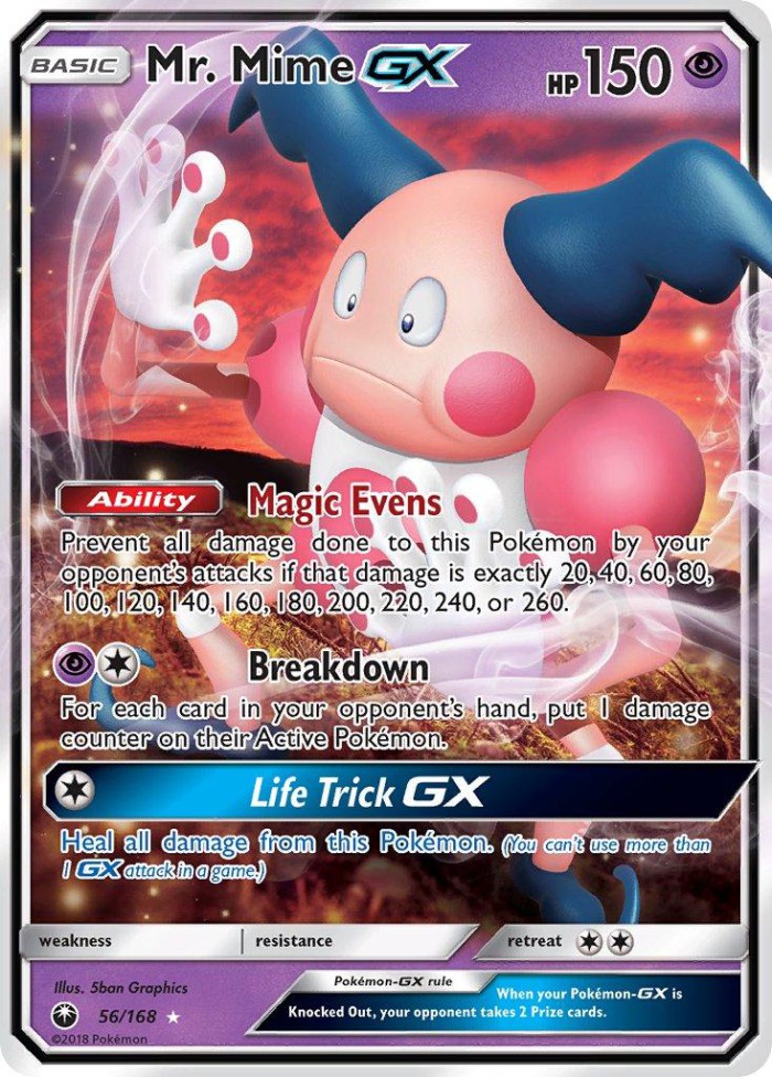 Carte Pokémon: Mr. Mime GX [M. Mime GX]