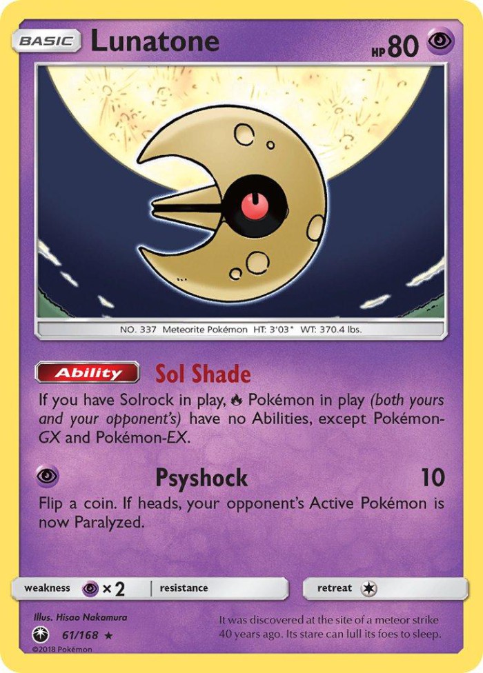 Carte Pokémon: Lunatone [Séléroc]