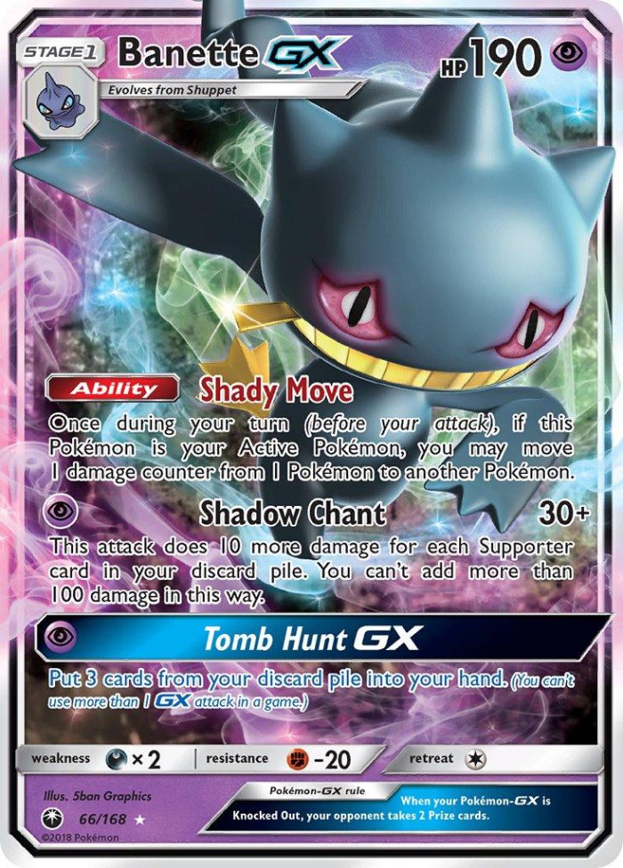 Carte Pokémon: Banette GX [Branette GX]