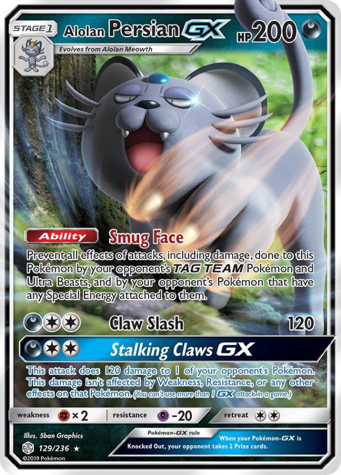 Carte Pokémon: Alolan Persian GX [Persian d'Alola GX]